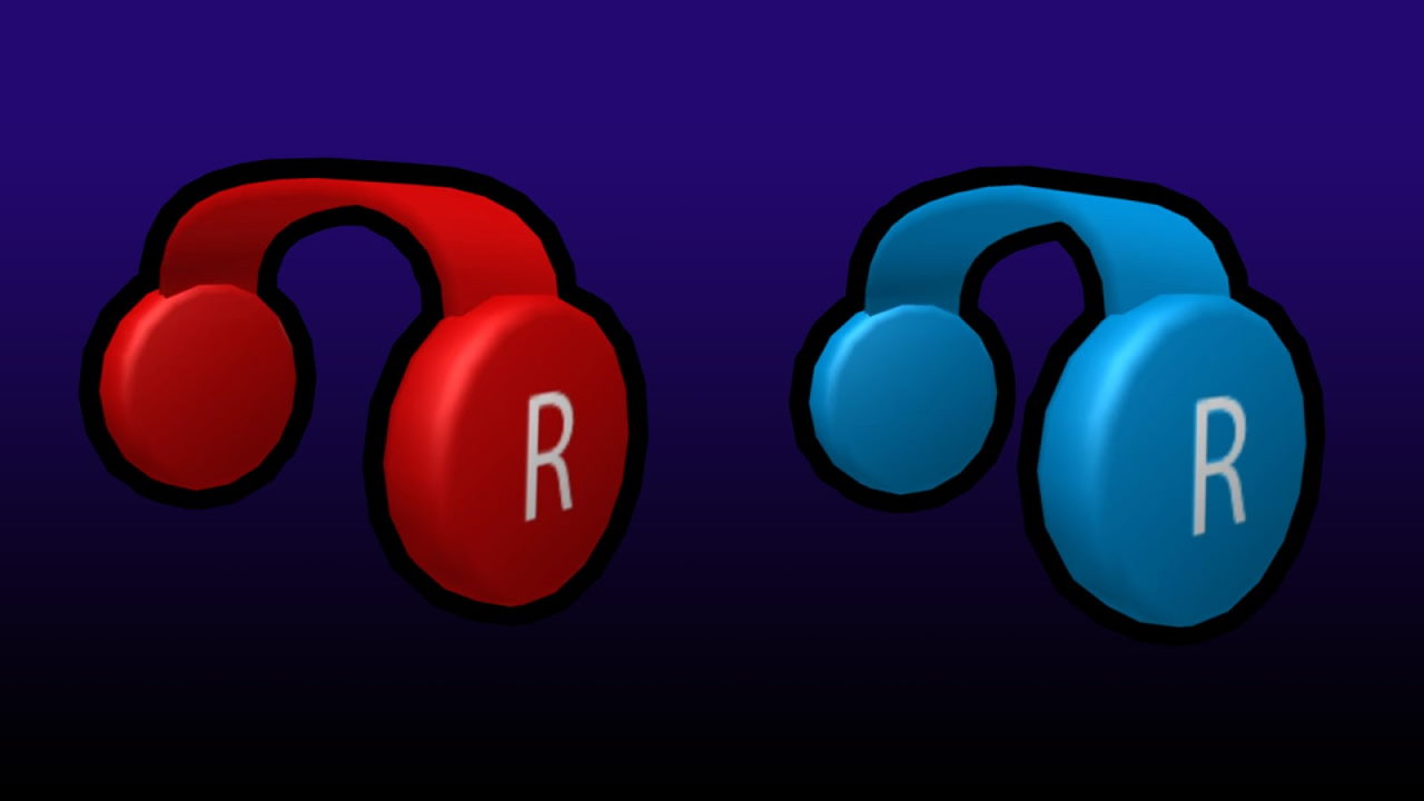 Blue Clockwork Headphones - Roblox