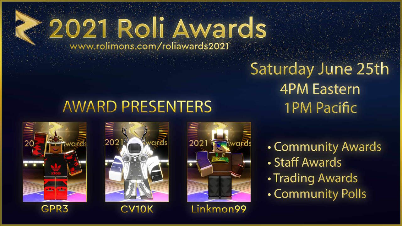 2021 Roli Awards Poster