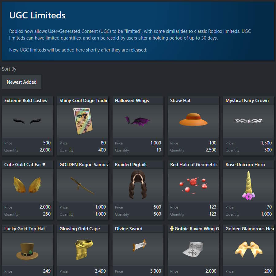 UGC Catalog is Now Live! - Announcements - Developer Forum